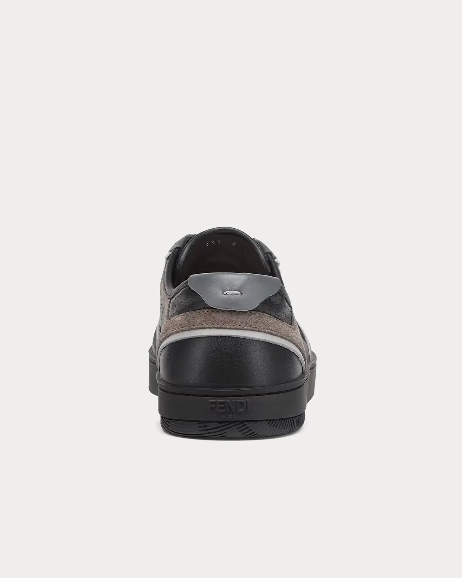 Step Leather Black Low Top Sneakers