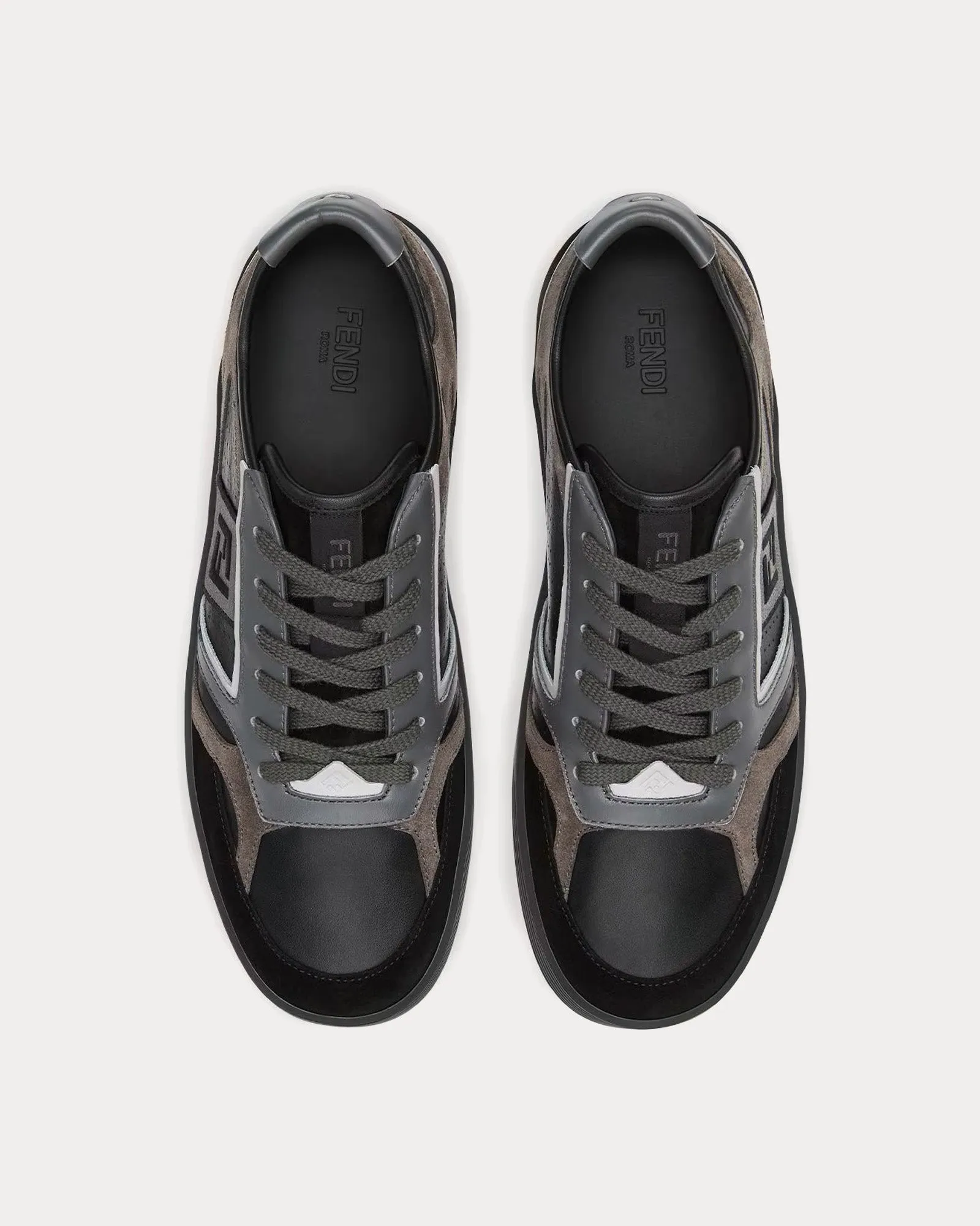 Step Leather Black Low Top Sneakers