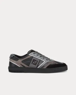 Step Leather Black Low Top Sneakers