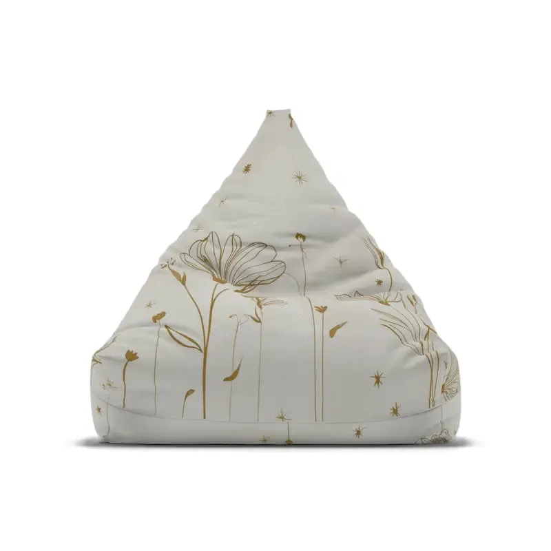 Stylish Golden Flowers Bean Bags Home Decor