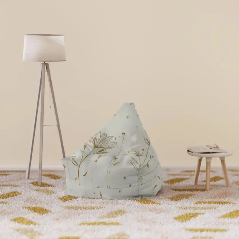 Stylish Golden Flowers Bean Bags Home Decor