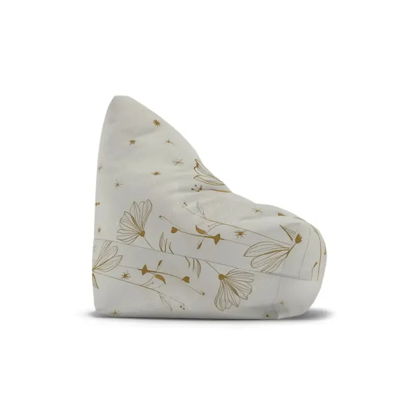 Stylish Golden Flowers Bean Bags Home Decor