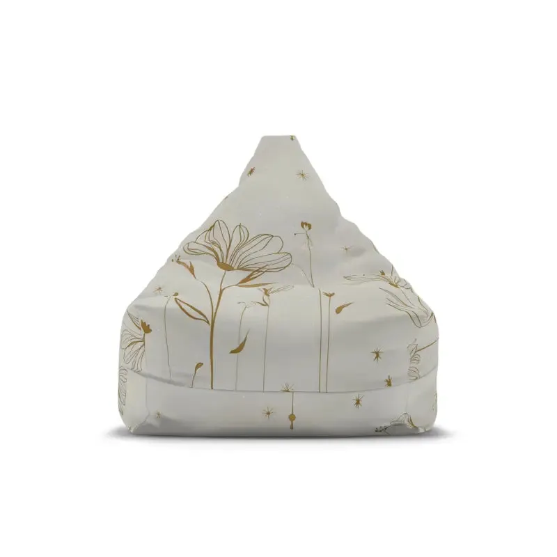 Stylish Golden Flowers Bean Bags Home Decor
