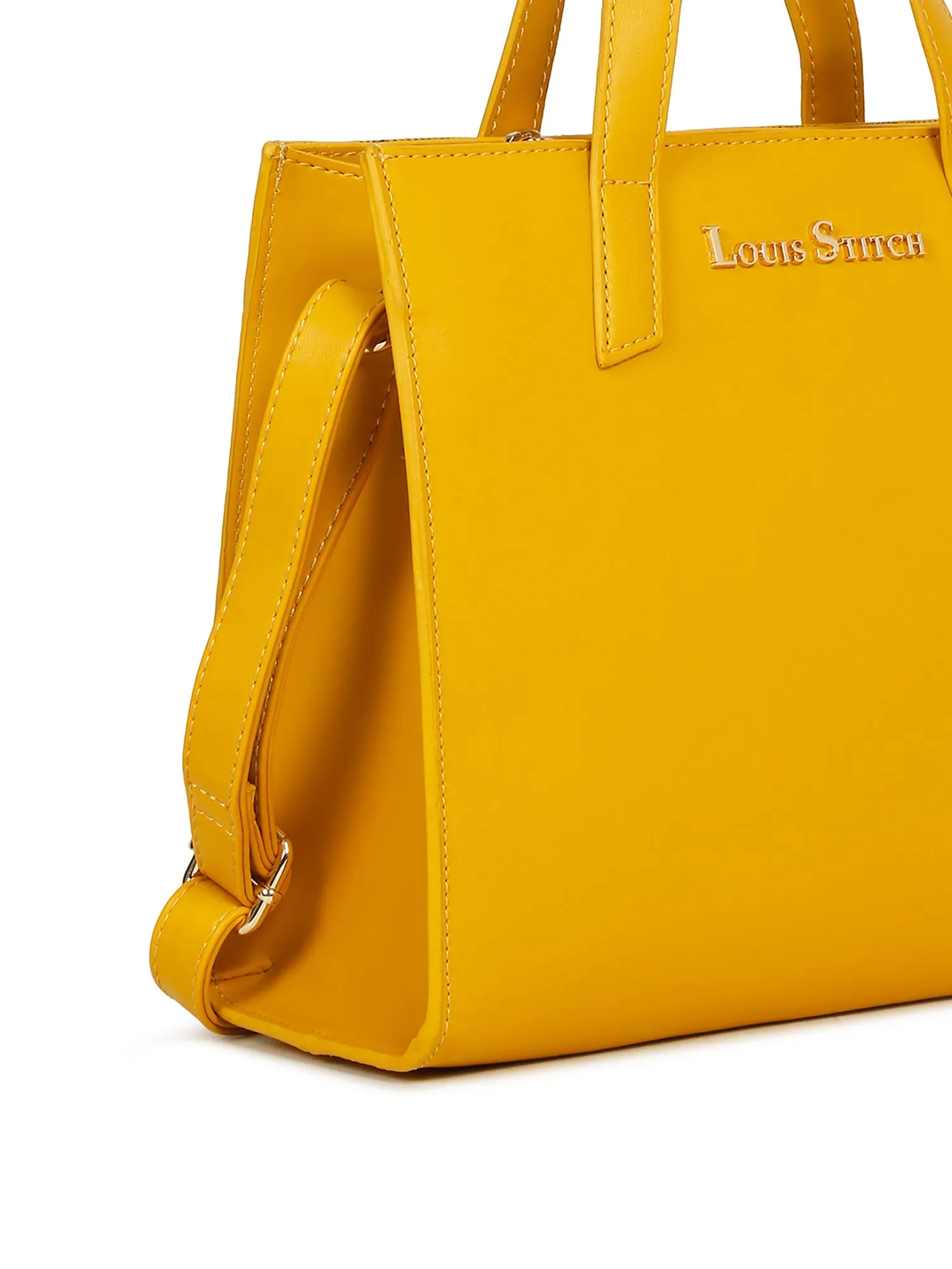 Stylish Yellow Ladies Satchel Handbags for Women
