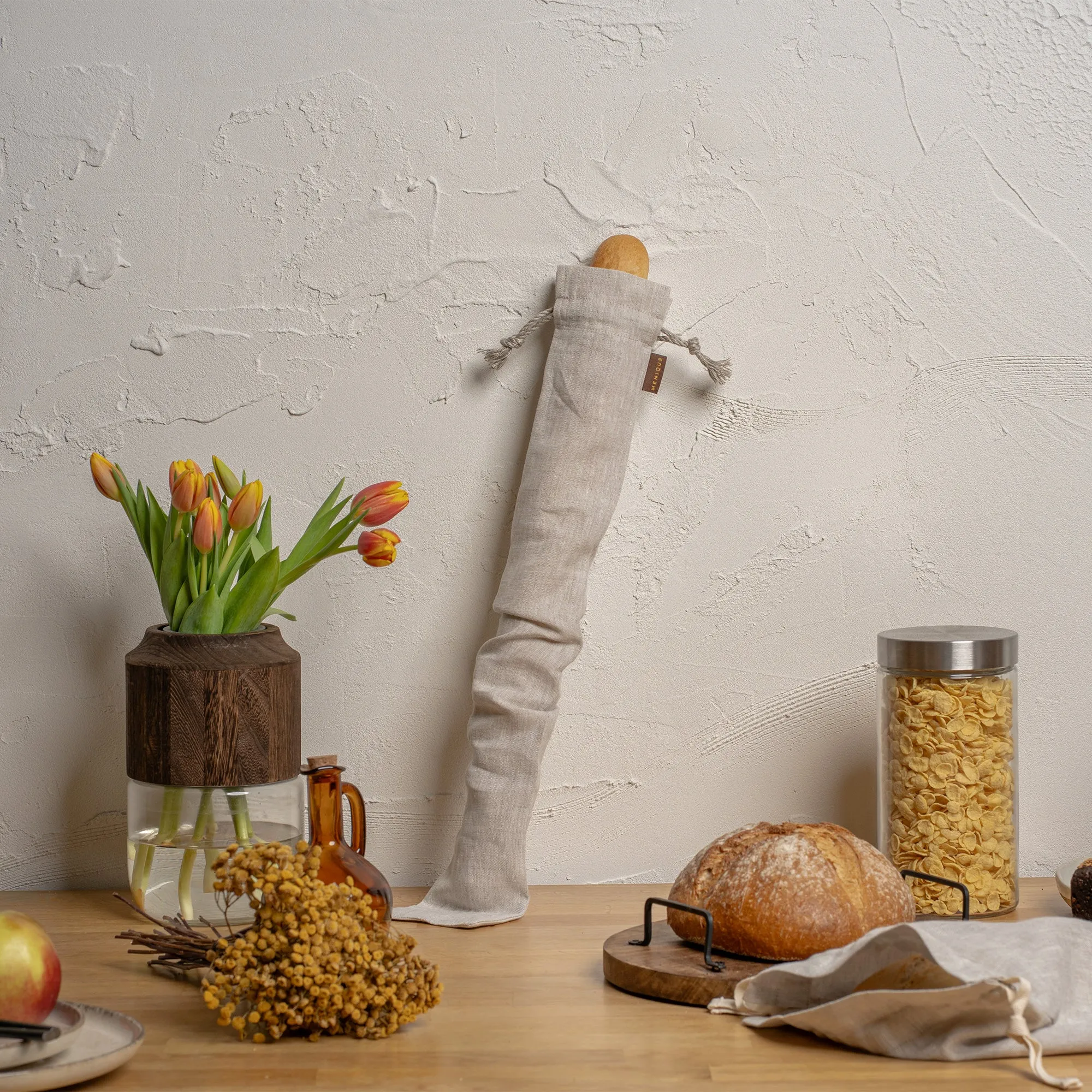 Sustainable Linen Bread Bag