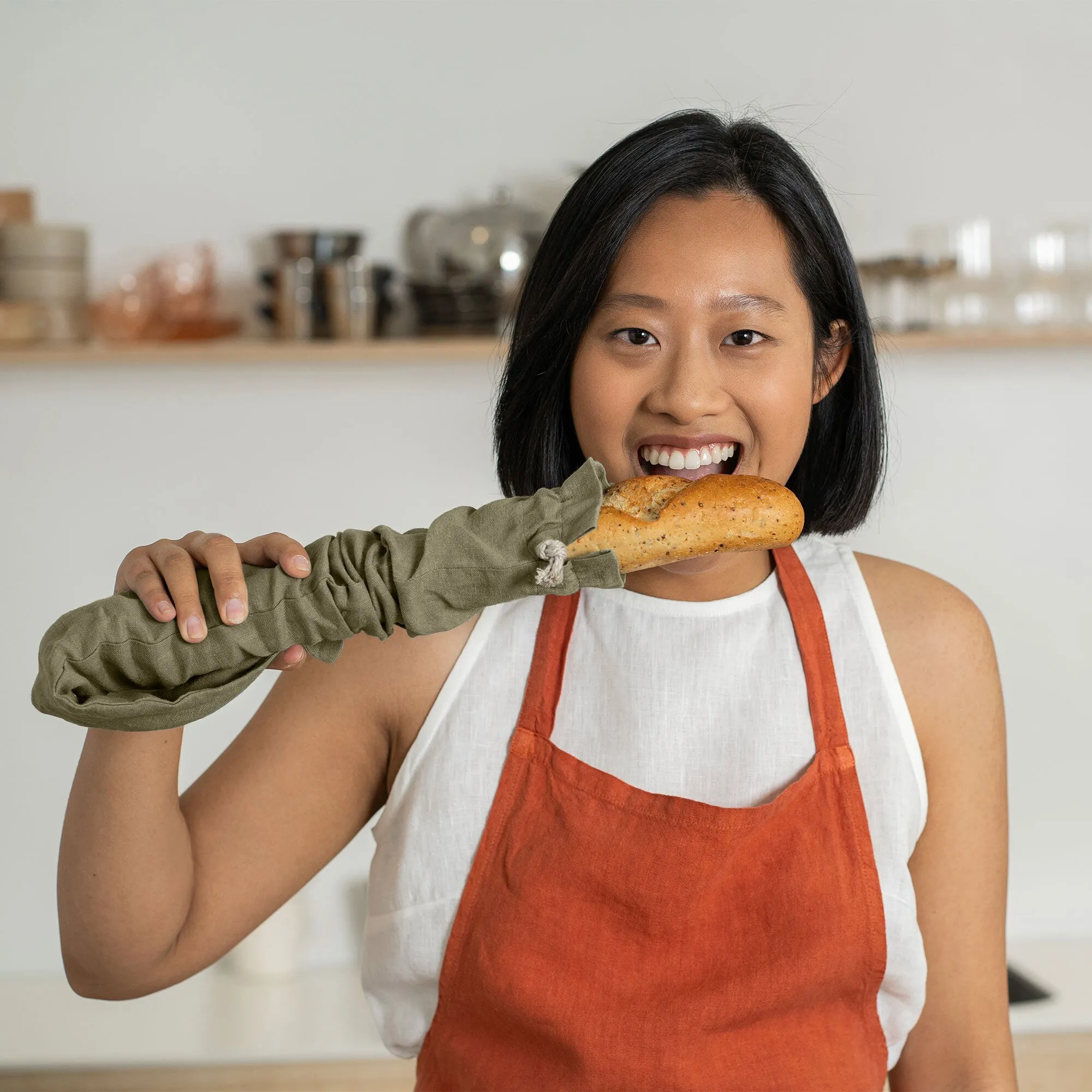 Sustainable Linen Bread Bag