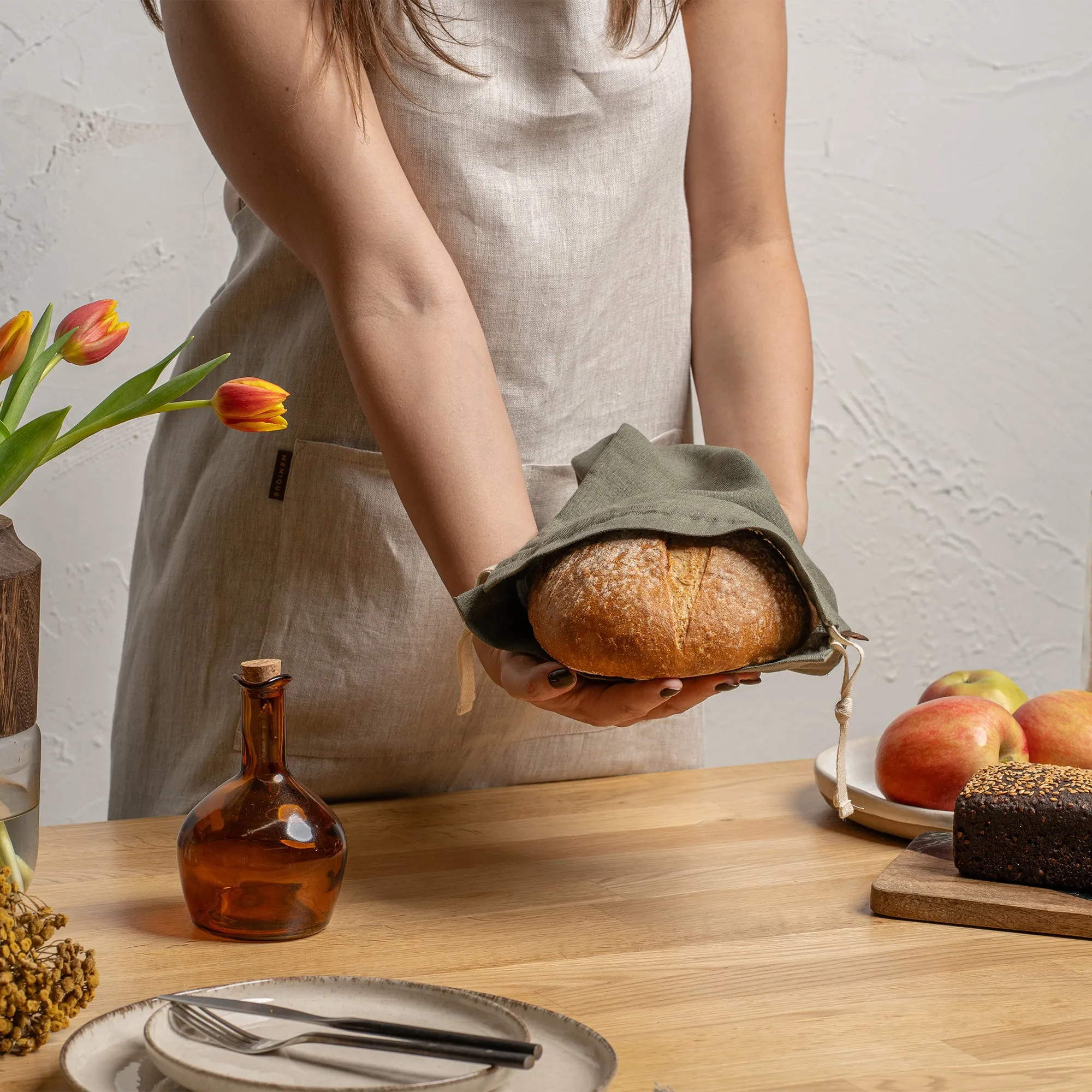 Sustainable Linen Bread Bag
