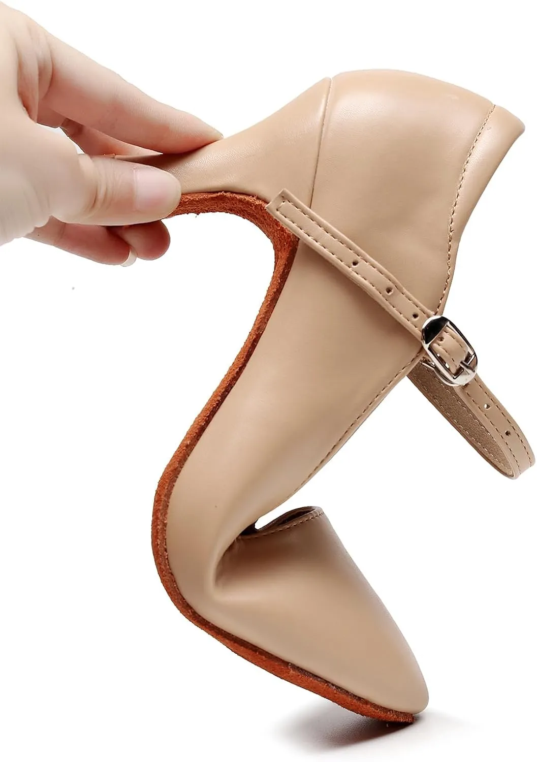SWDZM Womens Ballroom Dance Shoes Closed Toe Latin Salsa Character Tango Practice Dancing Shoes