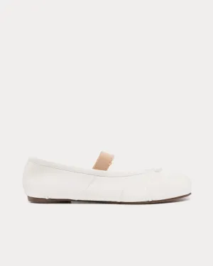 Tabi Elastic Band Ballerina Ivory White Flats