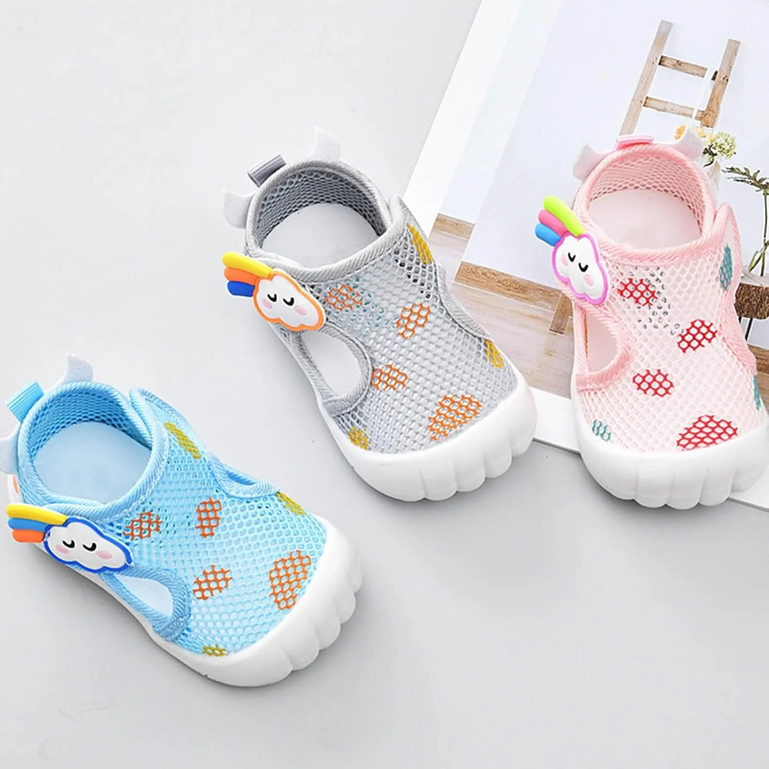 Toddler Water Shoes Barefoot Water Shoes for Kids Baby Socks with Arch Support Breathable Baby Girl Sneakers Size 12
