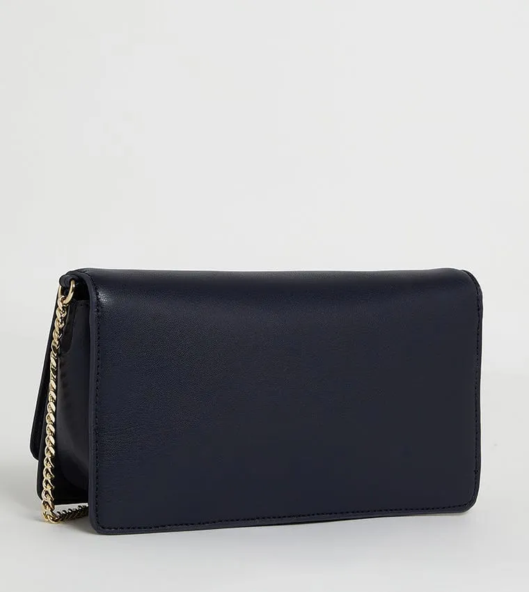 Tommy Hilfiger Refined Chain Crossover Bag in Space Blue