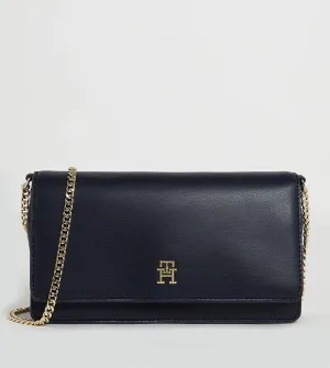 Tommy Hilfiger Refined Chain Crossover Bag in Space Blue