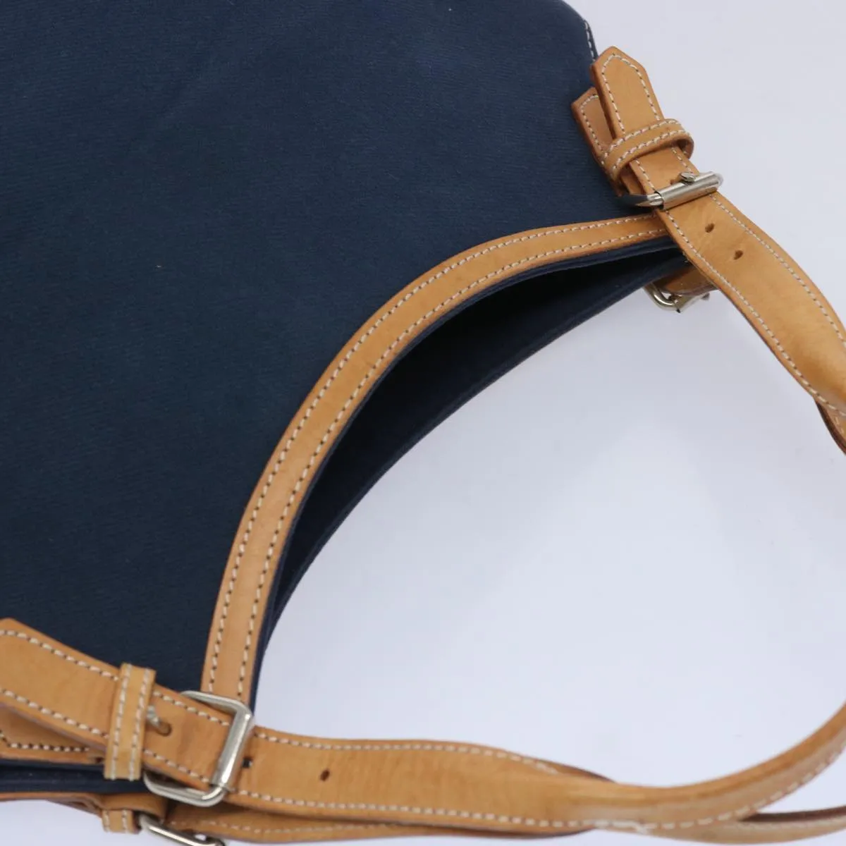 Trendy Inspired Burberry Blue Label Tote Bag Canvas Navy Auth Ti1535