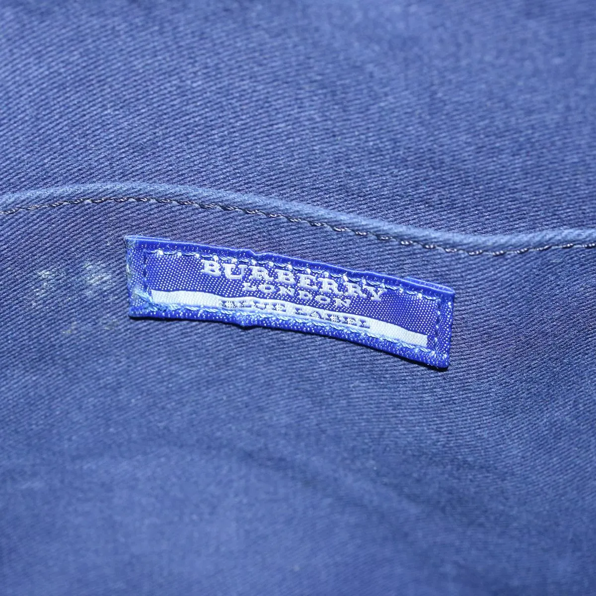 Trendy Inspired Burberry Blue Label Tote Bag Canvas Navy Auth Ti1535