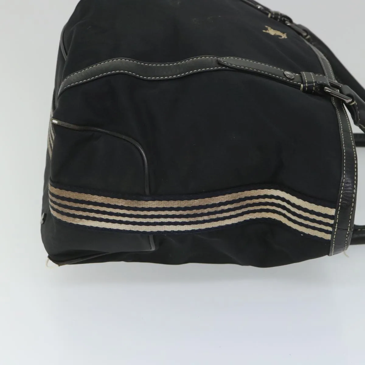 Trendy Inspired Burberry Blue Label Tote Bag Nylon Black Auth 56630
