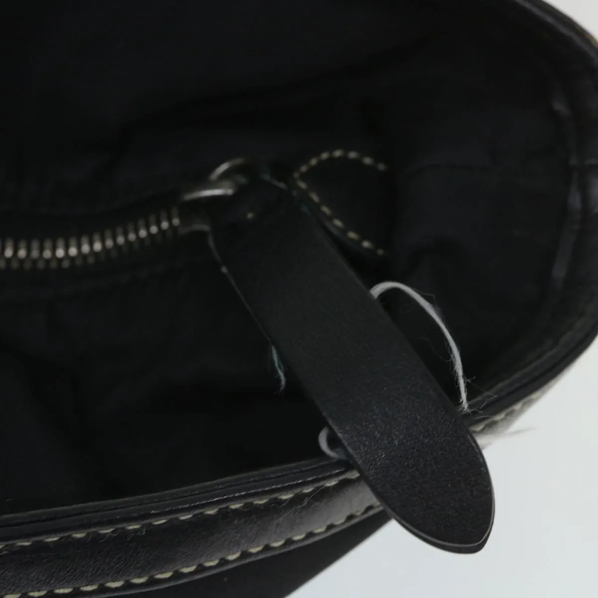Trendy Inspired Burberry Blue Label Tote Bag Nylon Black Auth 56630