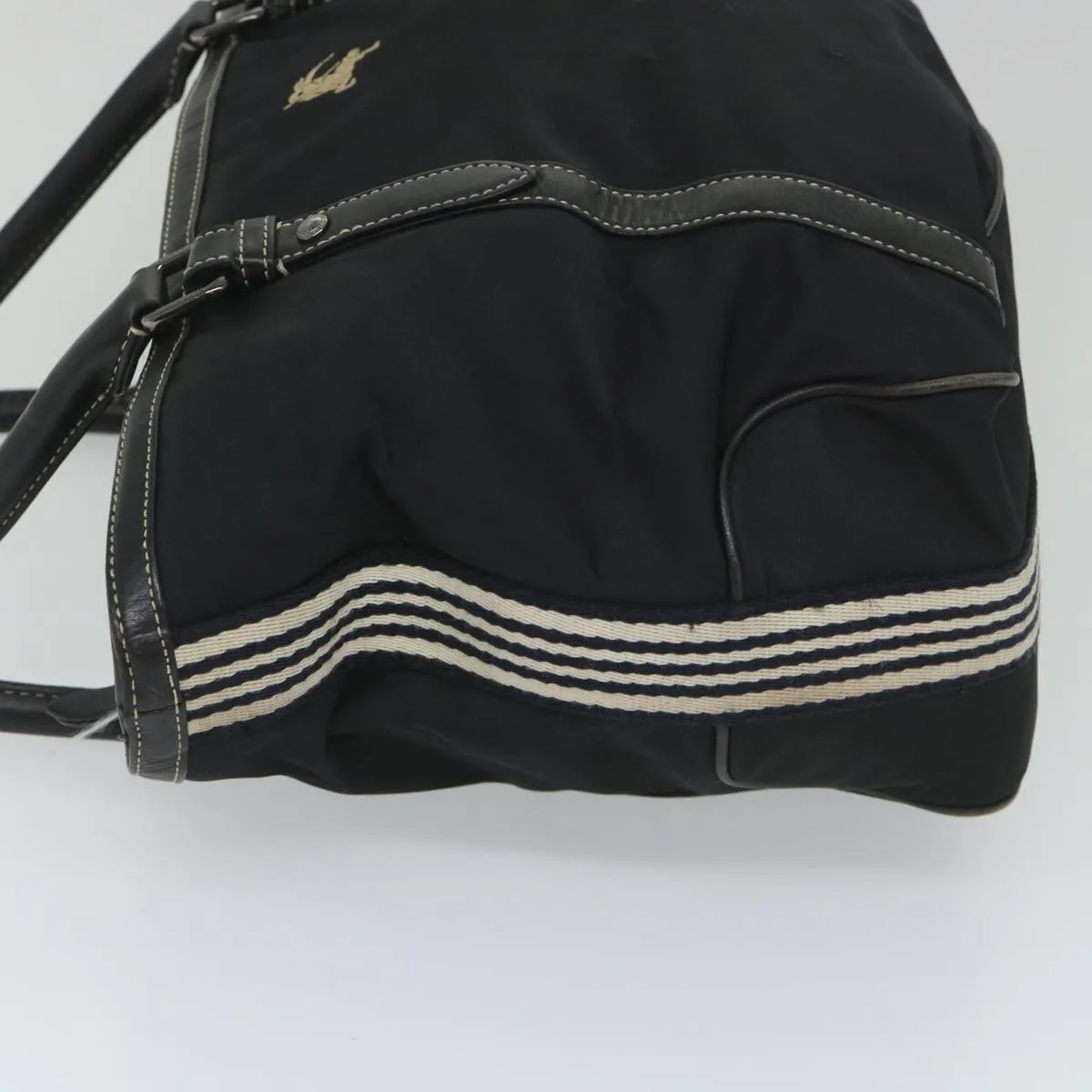 Trendy Inspired Burberry Blue Label Tote Bag Nylon Black Auth 56630