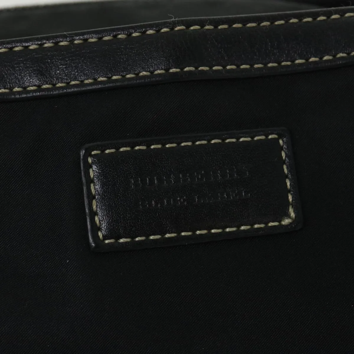 Trendy Inspired Burberry Blue Label Tote Bag Nylon Black Auth 56630