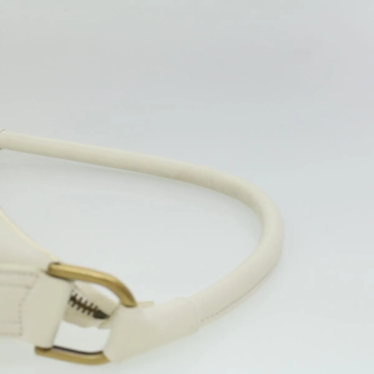 Trendy Inspired Burberry Shoulder Bag Leather White Auth Am3357