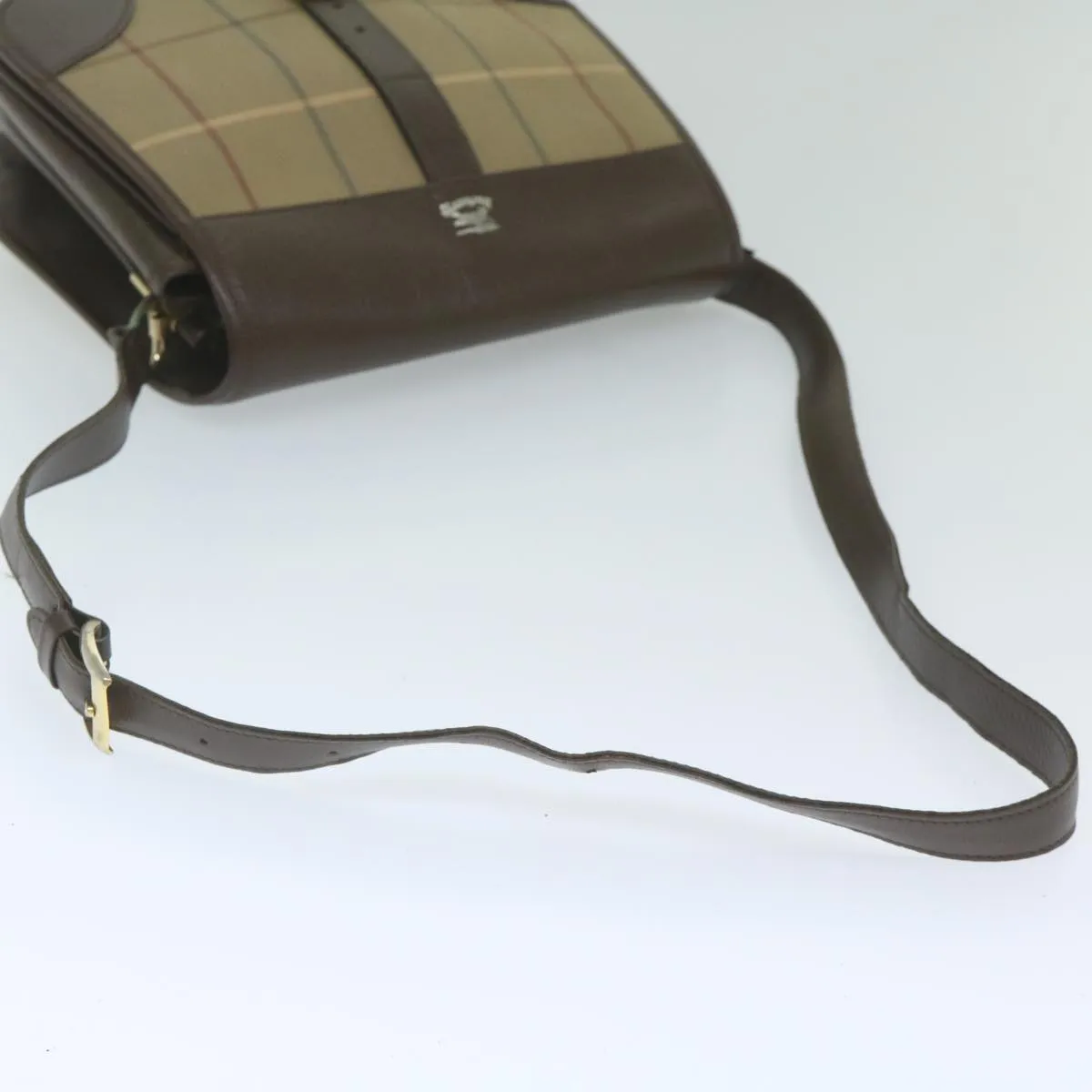 Trendy Inspired Burberryss Nova Check Shoulder Bag Canvas Brown Auth Th4326