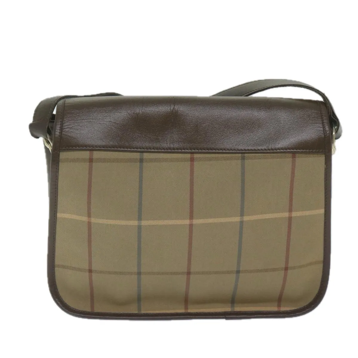 Trendy Inspired Burberryss Nova Check Shoulder Bag Canvas Brown Auth Th4326