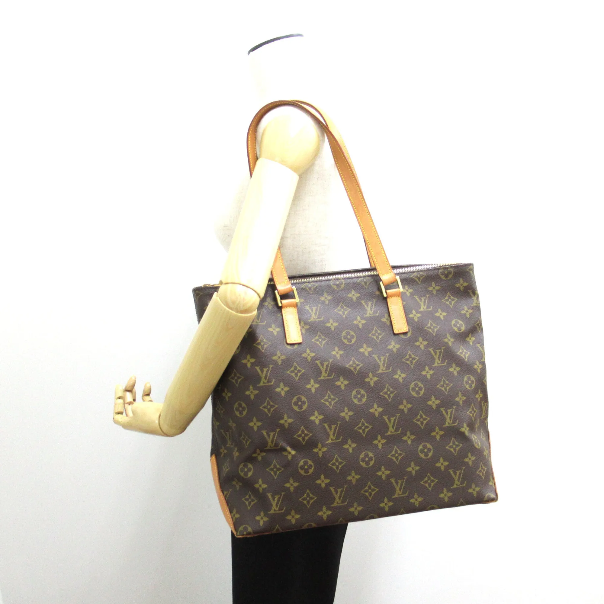 Trendy Inspired Louis Vuitton Cabas Mezzo Brown Monogram Pvc Coated Canvas M51151