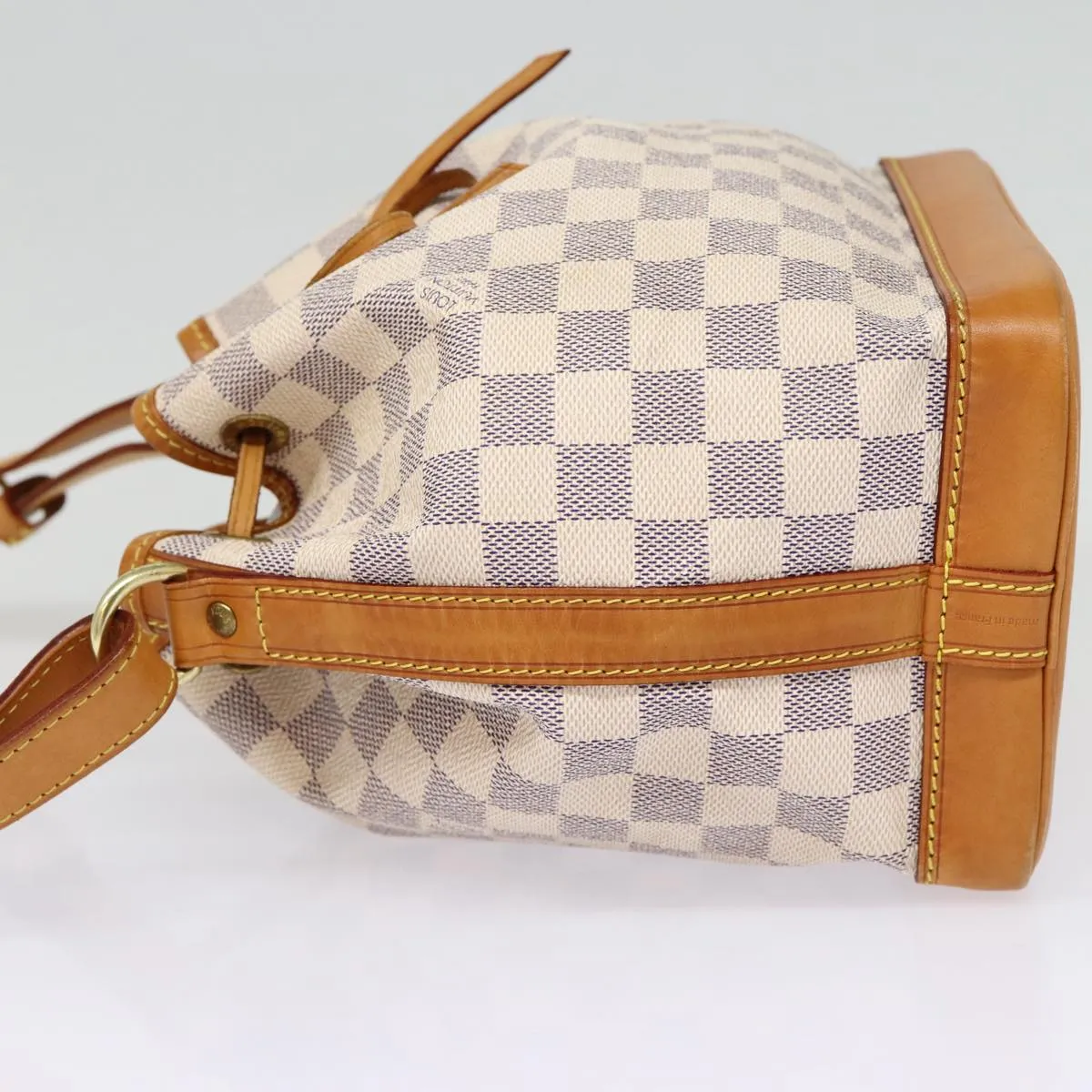 Trendy Inspired Louis Vuitton Damier Azur Noe Bb Shoulder Bag N41220 Lv Auth 88438