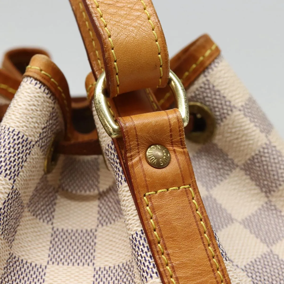 Trendy Inspired Louis Vuitton Damier Azur Noe Bb Shoulder Bag N41220 Lv Auth 88438