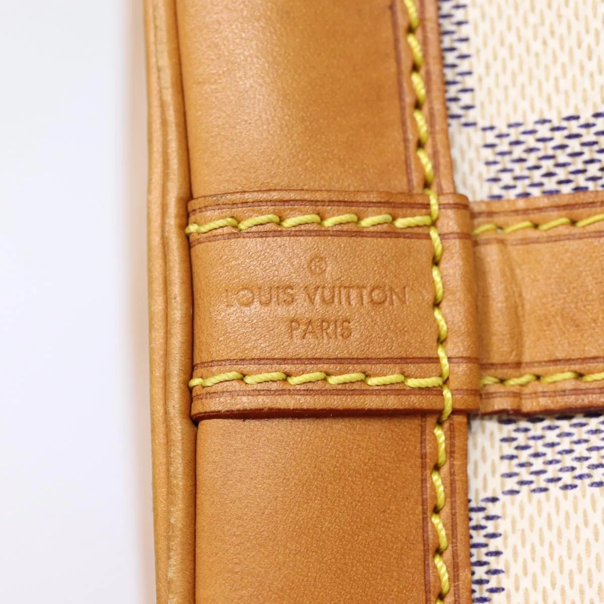 Trendy Inspired Louis Vuitton Damier Azur Noe Bb Shoulder Bag N41220 Lv Auth 88438