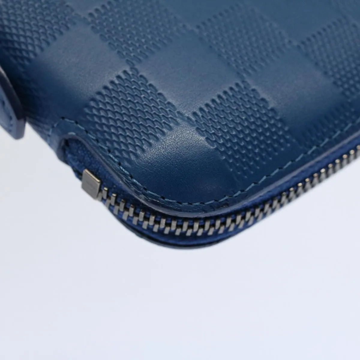 Trendy Inspired Louis Vuitton Damier Infini  Organizer Atholl Clutch Bag Blue M30653 Auth Ki3459
