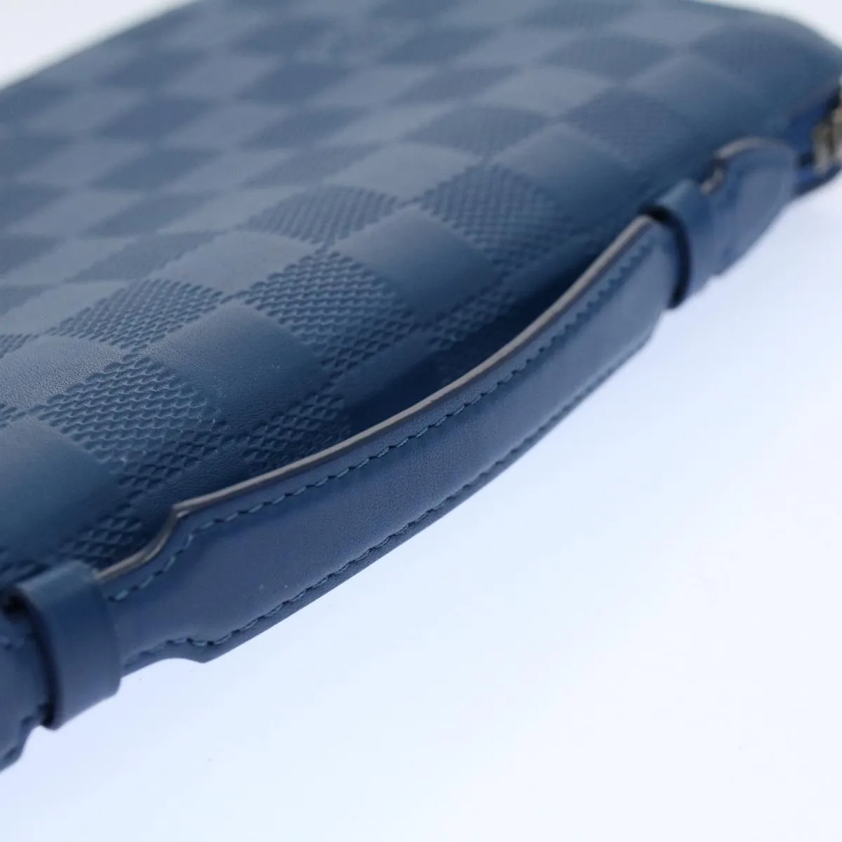Trendy Inspired Louis Vuitton Damier Infini  Organizer Atholl Clutch Bag Blue M30653 Auth Ki3459