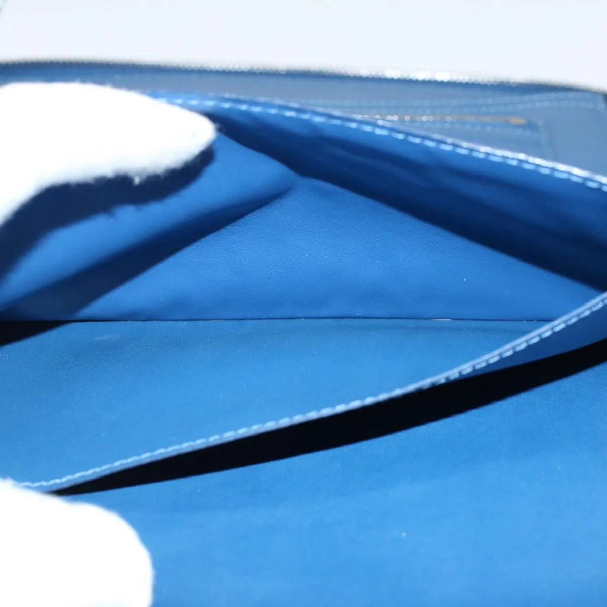 Trendy Inspired Louis Vuitton Damier Infini  Organizer Atholl Clutch Bag Blue M30653 Auth Ki3459