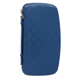 Trendy Inspired Louis Vuitton Damier Infini  Organizer Atholl Clutch Bag Blue M30653 Auth Ki3459