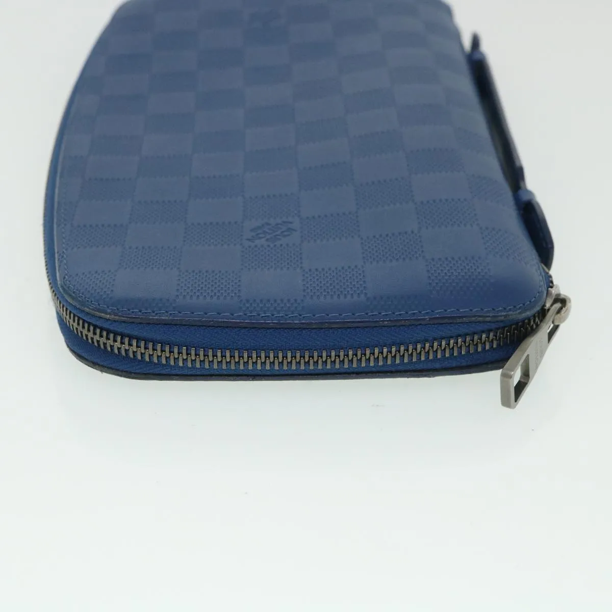 Trendy Inspired Louis Vuitton Damier Infini  Organizer Atholl Clutch Bag Blue M30653 Auth Ki3459