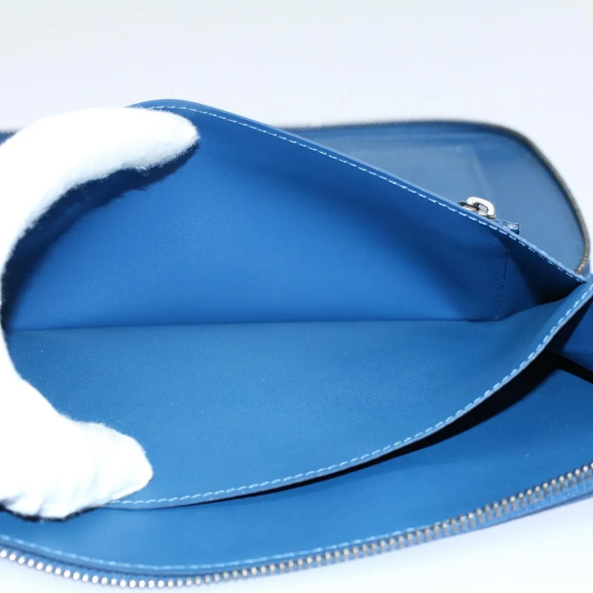 Trendy Inspired Louis Vuitton Damier Infini  Organizer Atholl Clutch Bag Blue M30653 Auth Ki3459