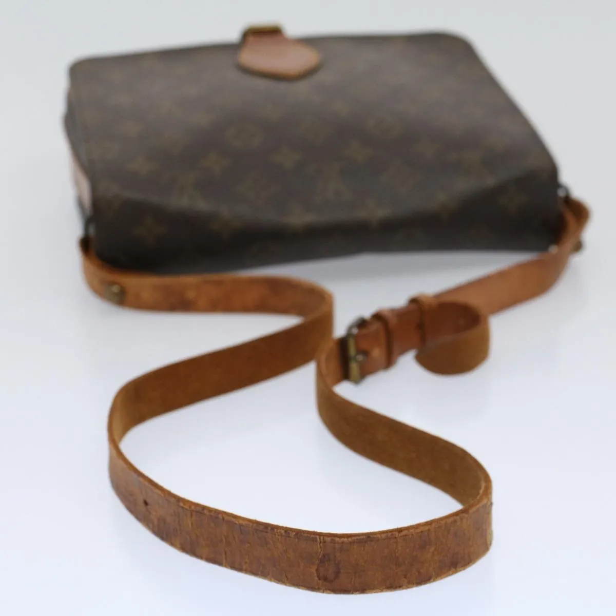 Trendy Inspired Louis Vuitton Monogram Cartouchiere Gm Shoulder Bag M51252 Lv Auth Bs9772