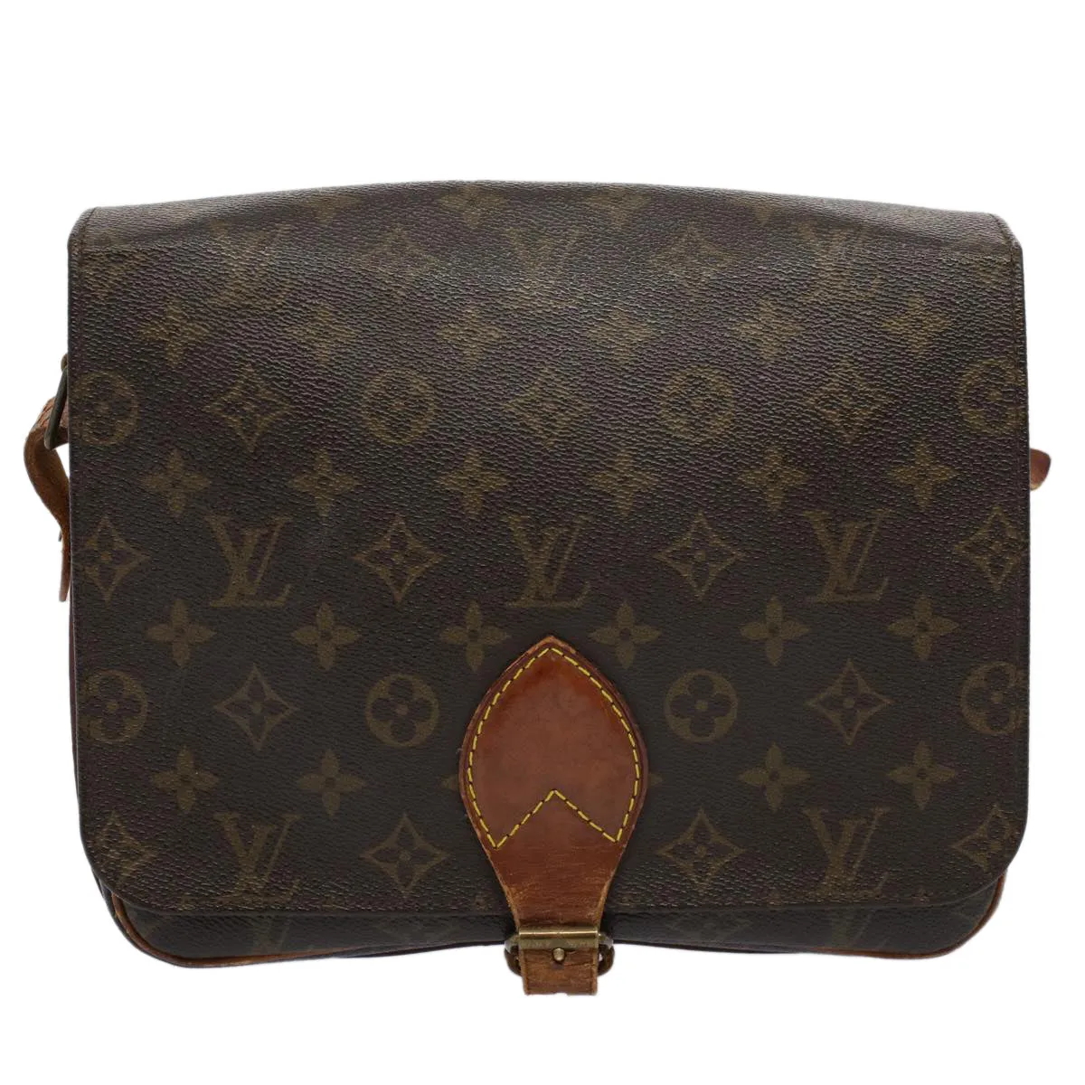 Trendy Inspired Louis Vuitton Monogram Cartouchiere Gm Shoulder Bag M51252 Lv Auth Bs9772