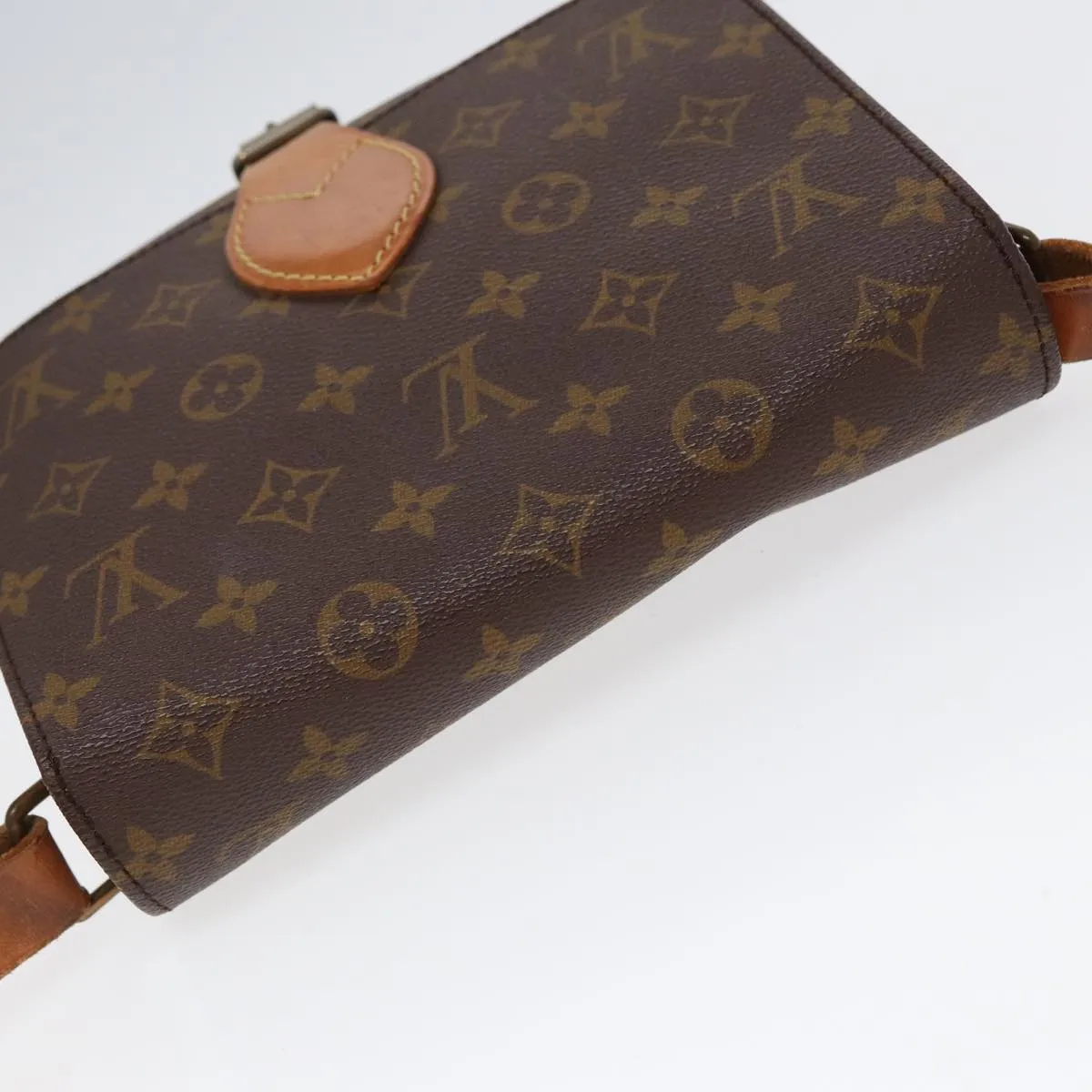 Trendy Inspired Louis Vuitton Monogram Cartouchiere Mm Shoulder Bag Vintage M51253 Lv Auth 78689