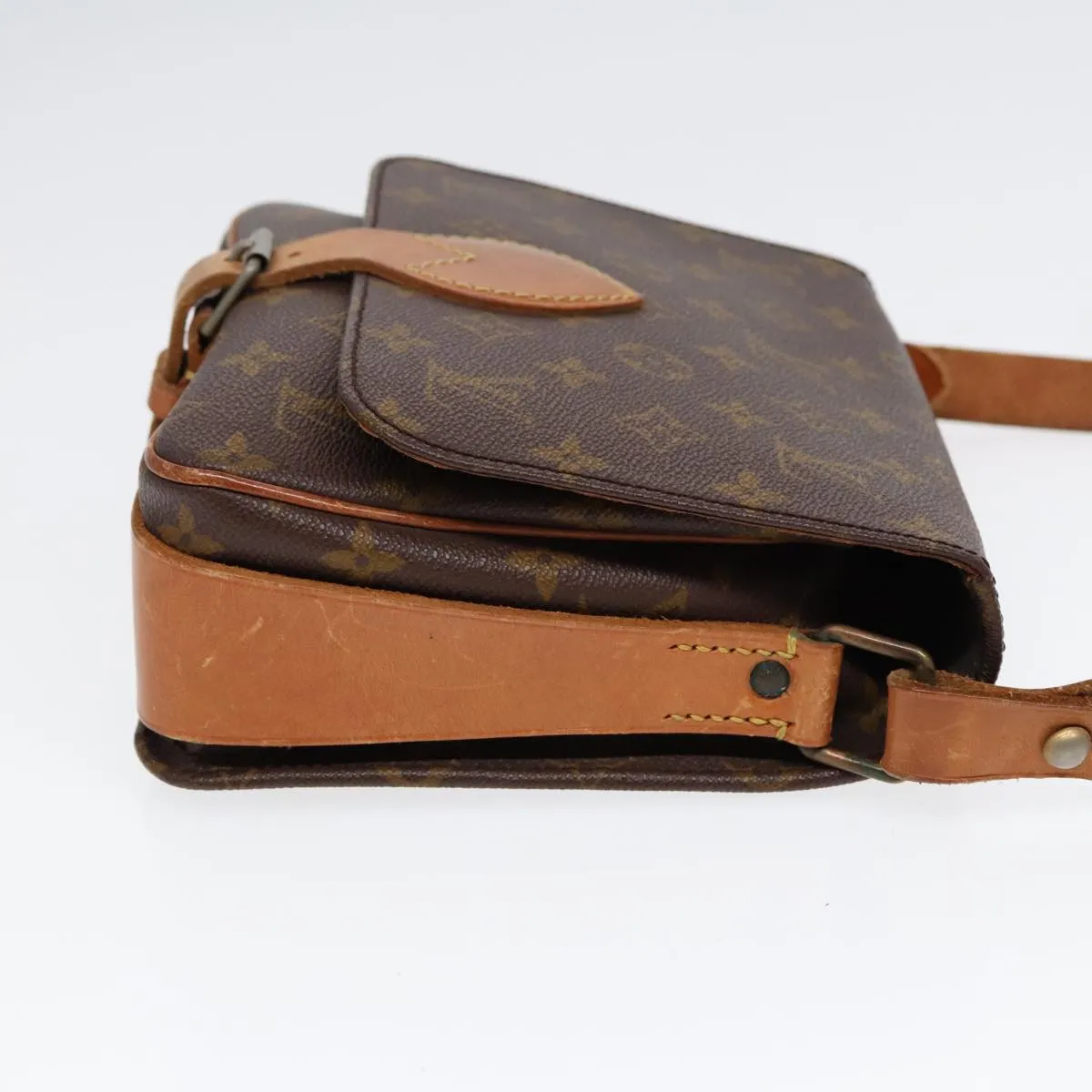 Trendy Inspired Louis Vuitton Monogram Cartouchiere Mm Shoulder Bag Vintage M51253 Lv Auth 78689