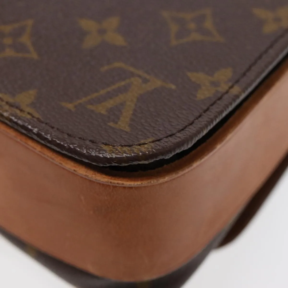 Trendy Inspired Louis Vuitton Monogram Cartouchiere Mm Shoulder Bag Vintage M51253 Lv Auth 78689