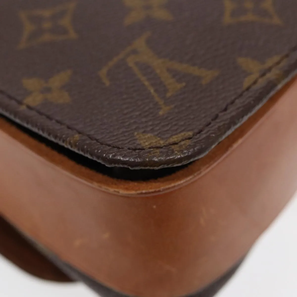 Trendy Inspired Louis Vuitton Monogram Cartouchiere Mm Shoulder Bag Vintage M51253 Lv Auth 78689