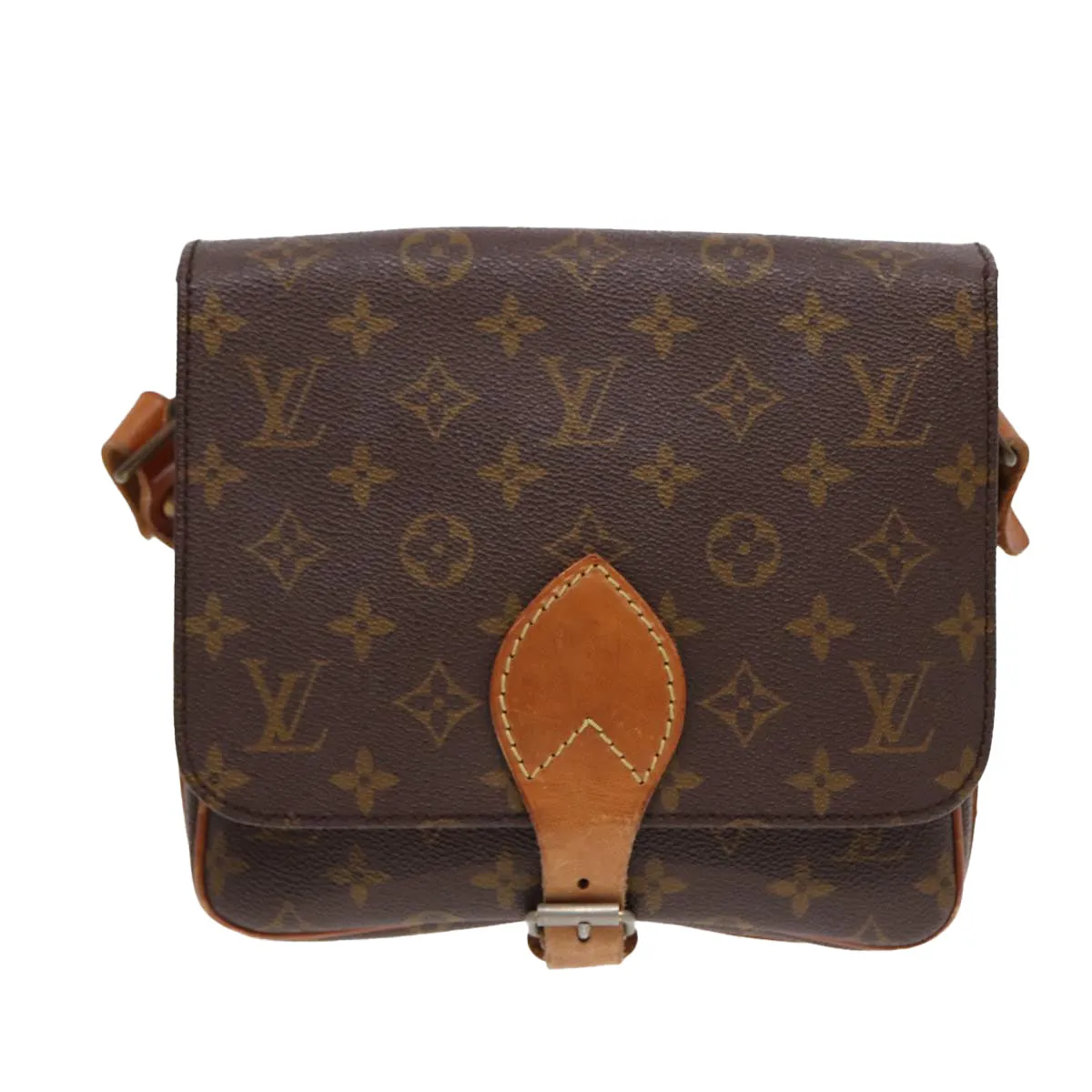 Trendy Inspired Louis Vuitton Monogram Cartouchiere Mm Shoulder Bag Vintage M51253 Lv Auth 78689