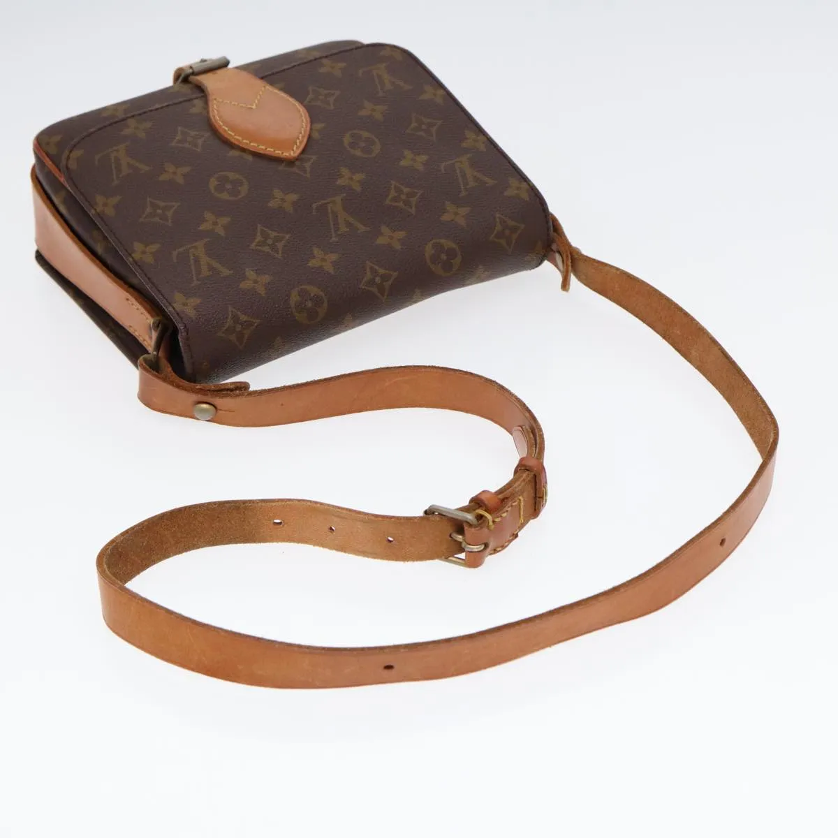 Trendy Inspired Louis Vuitton Monogram Cartouchiere Mm Shoulder Bag Vintage M51253 Lv Auth 78689