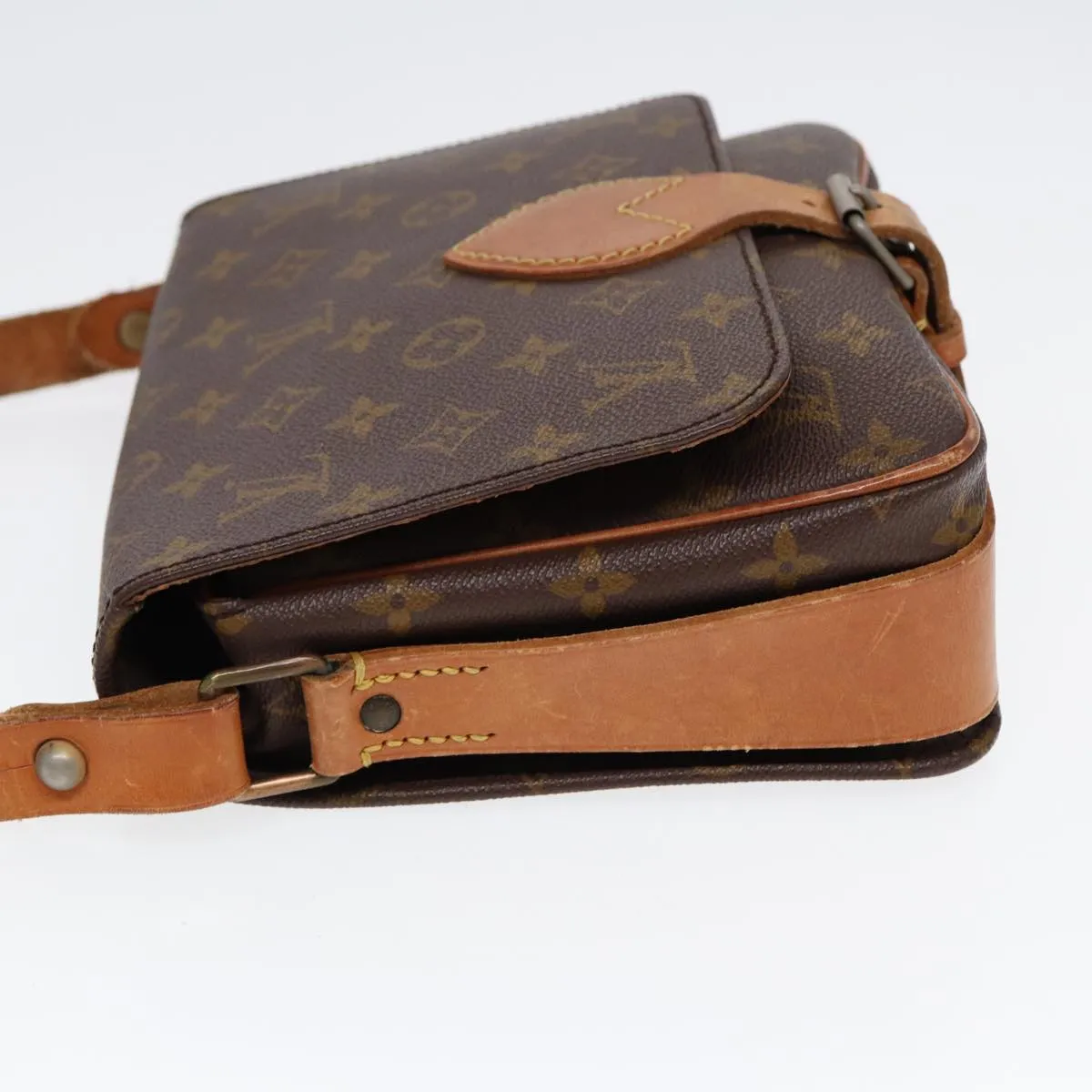 Trendy Inspired Louis Vuitton Monogram Cartouchiere Mm Shoulder Bag Vintage M51253 Lv Auth 78689