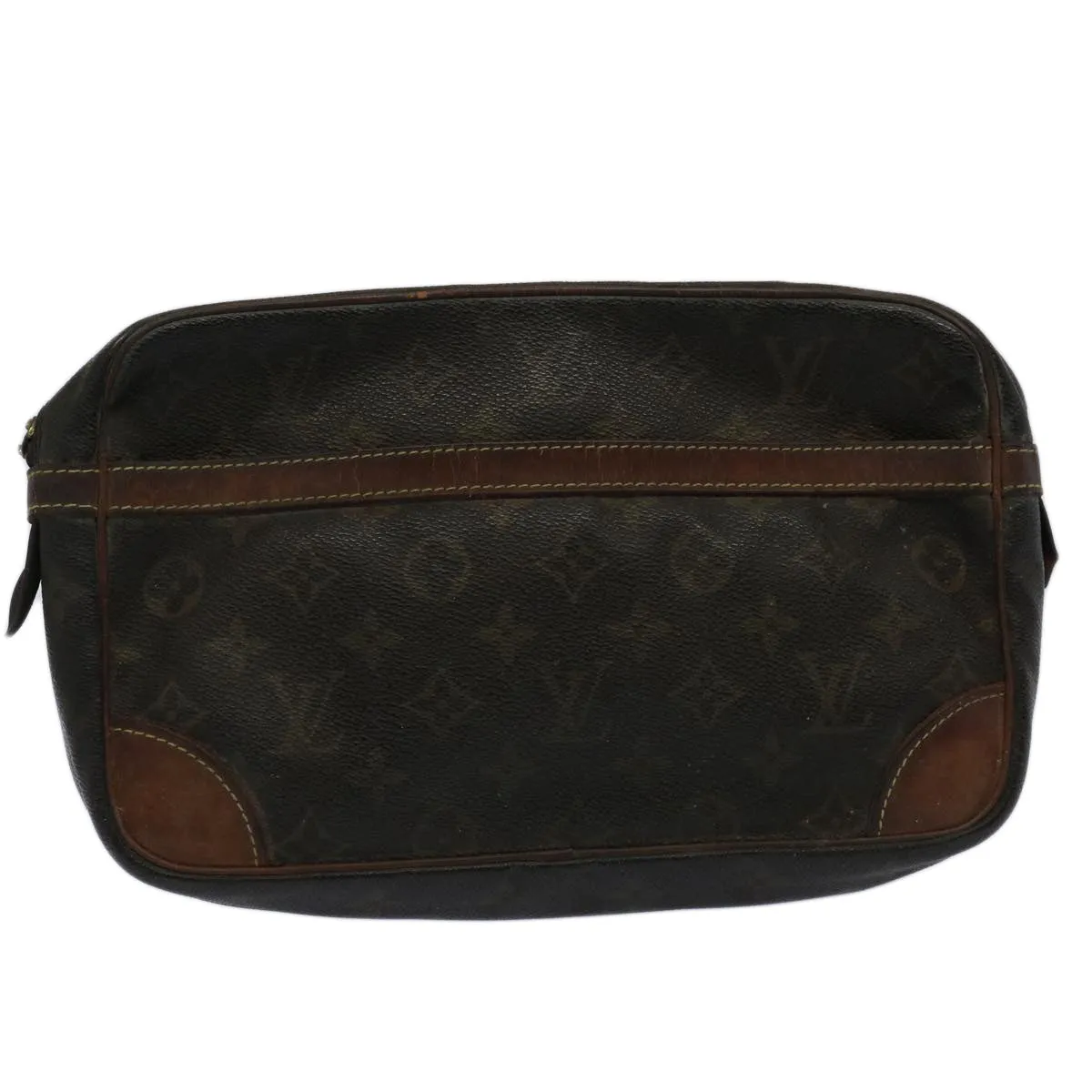 Trendy Inspired Louis Vuitton Monogram Compiegne 28 Clutch Bag M51845 Lv Auth Bs10569