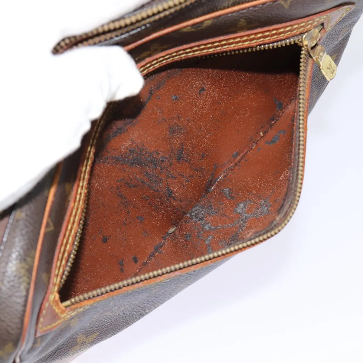 Trendy Inspired Louis Vuitton Monogram Marly Dragonne Gm Clutch Bag M51825 Lv Auth Th5236