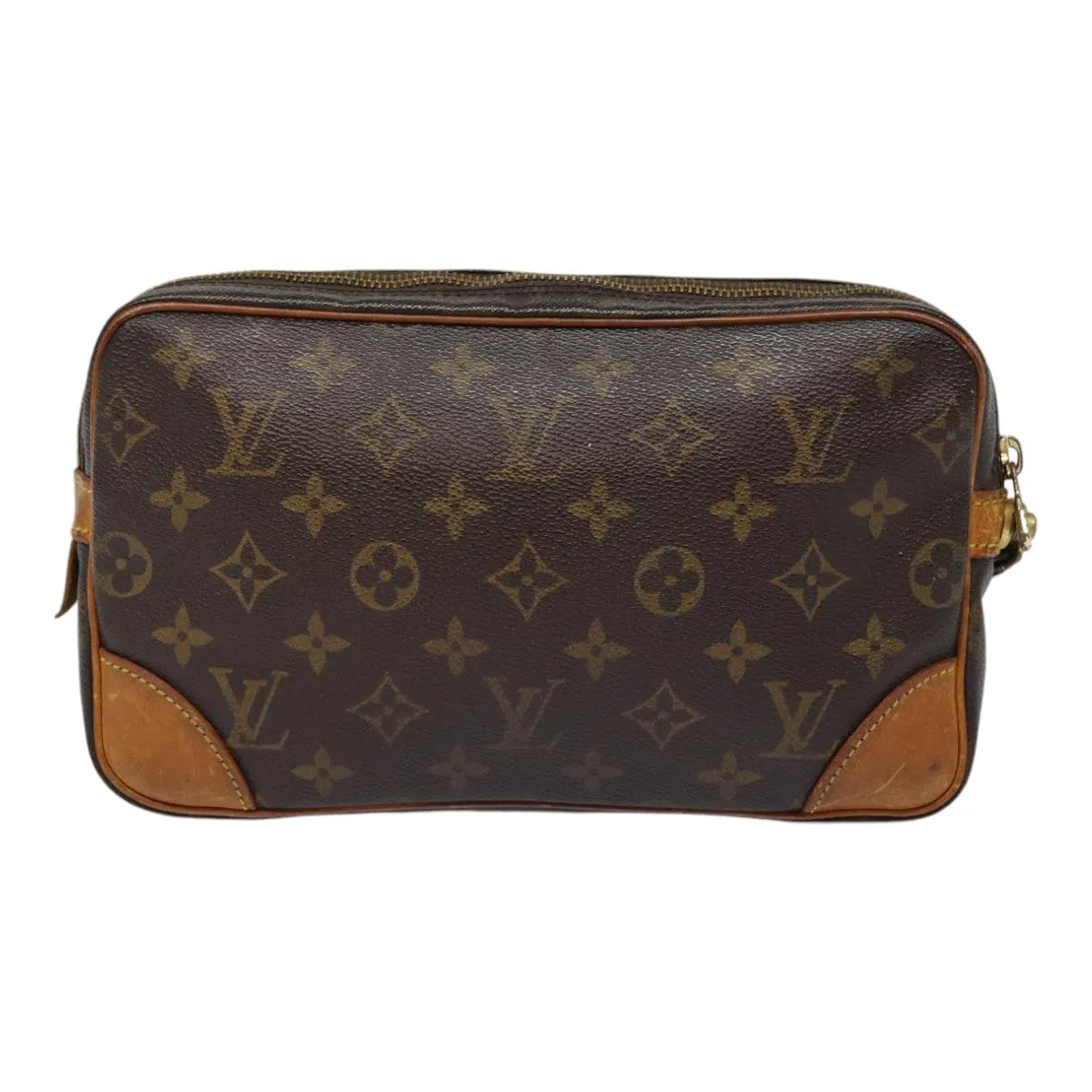 Trendy Inspired Louis Vuitton Monogram Marly Dragonne Gm Clutch Bag M51825 Lv Auth Th5236