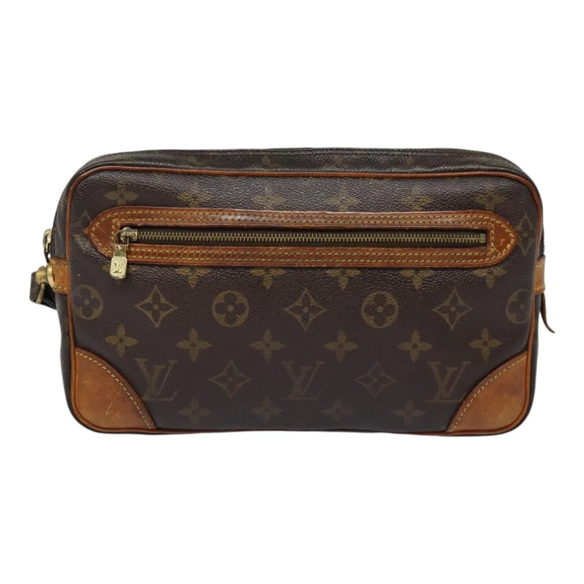 Trendy Inspired Louis Vuitton Monogram Marly Dragonne Gm Clutch Bag M51825 Lv Auth Th5236