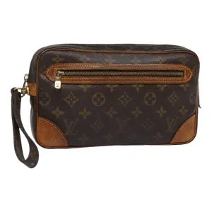 Trendy Inspired Louis Vuitton Monogram Marly Dragonne Gm Clutch Bag M51825 Lv Auth Th5236
