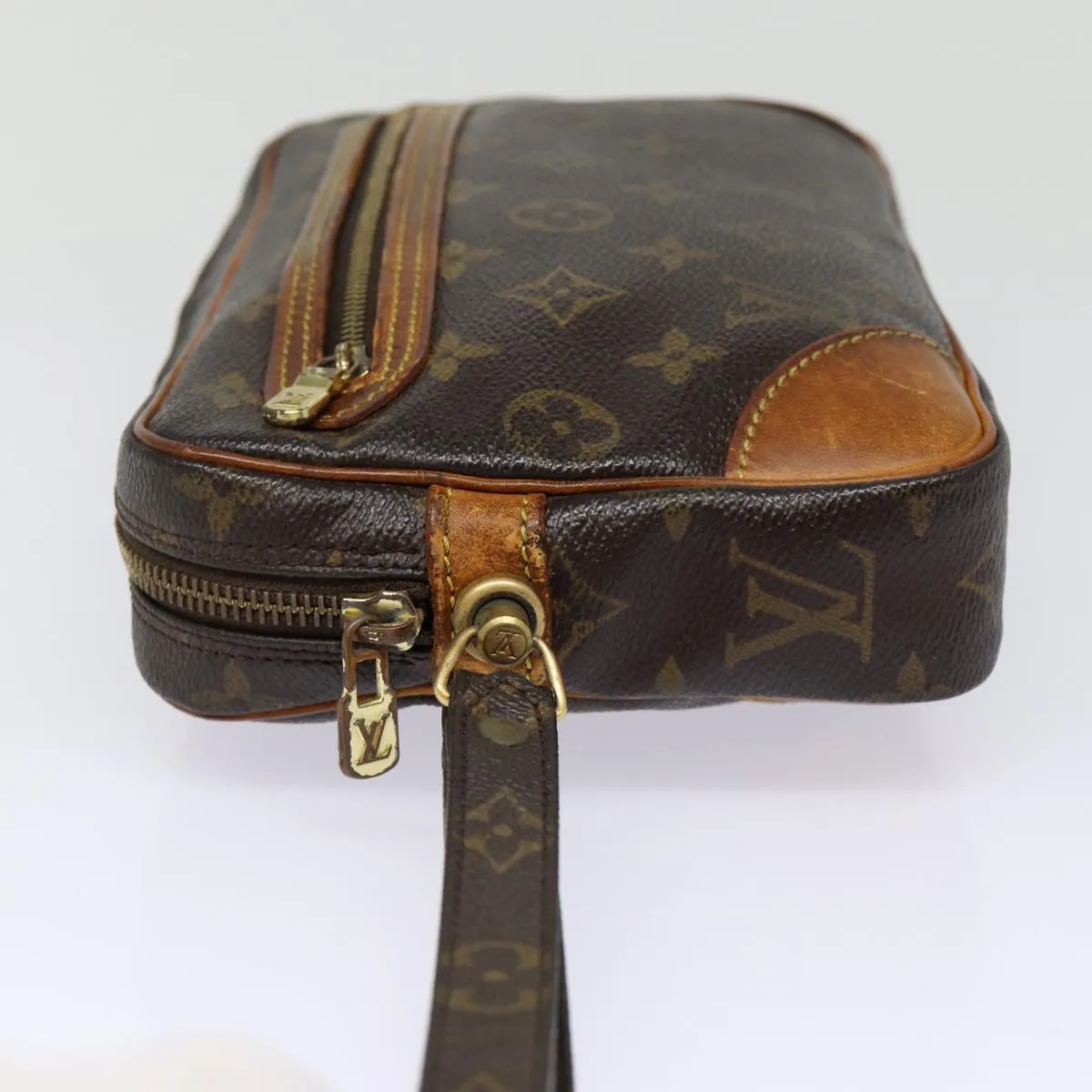 Trendy Inspired Louis Vuitton Monogram Marly Dragonne Gm Clutch Bag M51825 Lv Auth Th5236